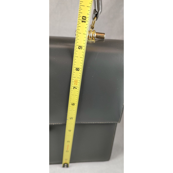 Viki Original Handbag Purse 50's Style Gray Red Interior Professional Gold VTG - Picture 11 of 14